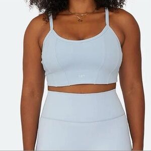 SET Active Cielo Blue corset style Luxform Song Sports Bra - XL